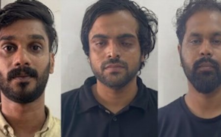 കാറിൽ കടത്തുകയായിരുന്ന മയക്കുമരുന്നുമായി 3 പേർ അറസ്റ്റിൽ