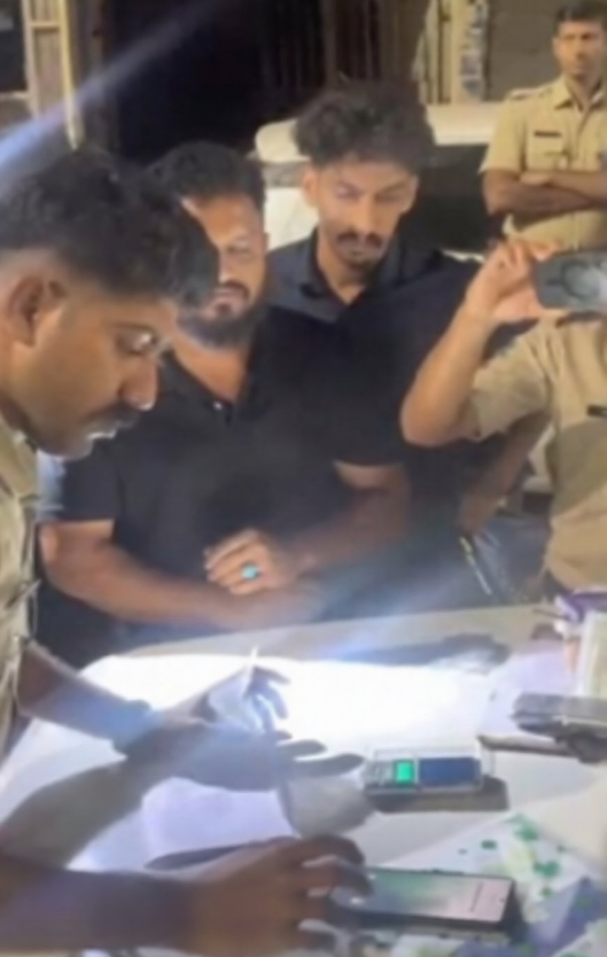 കാറില്‍കടത്തികൊണ്ടുവരികയായിരുന്ന 38.23ഗ്രാം എംഡിഎംഎയും 1,62,500 രൂപയുമായി രണ്ടു പേരെ പോലീസ് അറസ്റ്റുചെയ്തു.