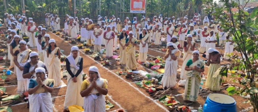 ഭക്തിയുടെ നിറവിൽ വെള്ളുട ദുർഗ്ഗാ ഭഗവതിക്ക് പൊങ്കാലയിറപ്പിച്ചു