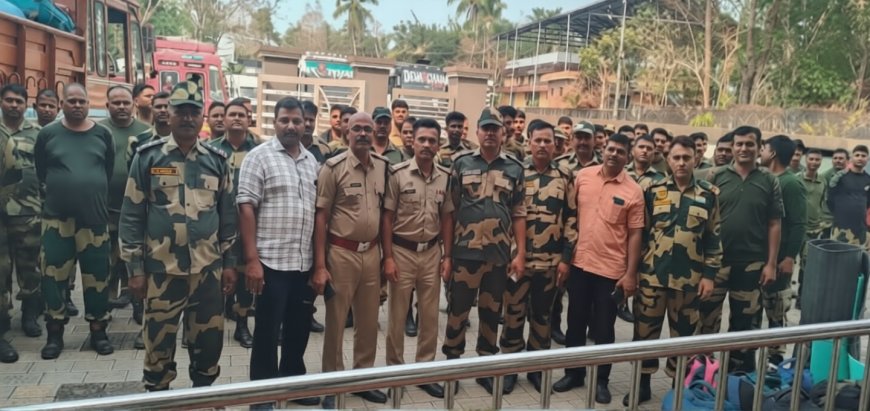 കാഞ്ഞങ്ങാട് കേന്ദ്ര സേനയെത്തി