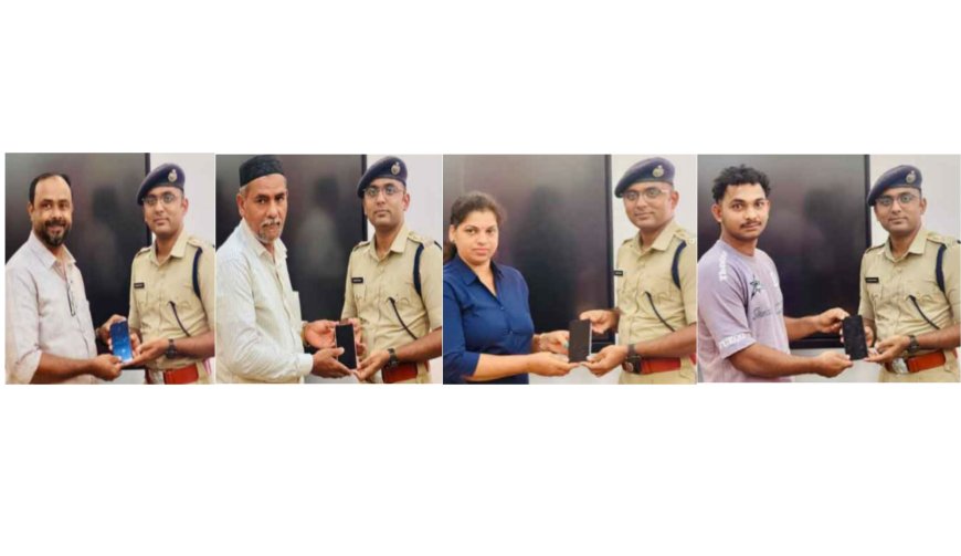 കാസർകോട് ജില്ലാ പോലീസ് നടത്തിയ പ്രത്യേക ഡ്രൈവിൽ  42 മൊബൈൽ ഫോണുകൾ പോലീസ് കണ്ടെടുത്തു.