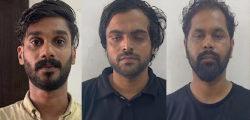 കാറിൽ കടത്തുകയായിരുന്ന മയക്കുമരുന്നുമായി 3 പേർ അറസ്റ്റിൽ