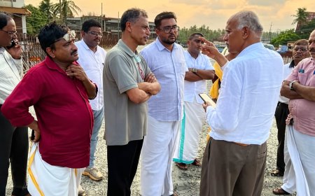 നീലേശ്വരത്തെ ആകാശപാത; ദേശീയപാത അതോറിറ്റി സ്ഥലം സന്ദർശിച്ചു