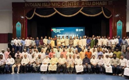 ഇന്ത്യൻ ഇസ്ലാമിക് സെന്റർ അബുദാബി ടൗൺ ഹാൾ യോഗം സംഘടിപ്പിച്ചു