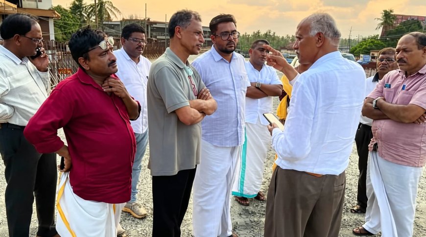 നീലേശ്വരത്തെ ആകാശപാത; ദേശീയപാത അതോറിറ്റി സ്ഥലം സന്ദർശിച്ചു