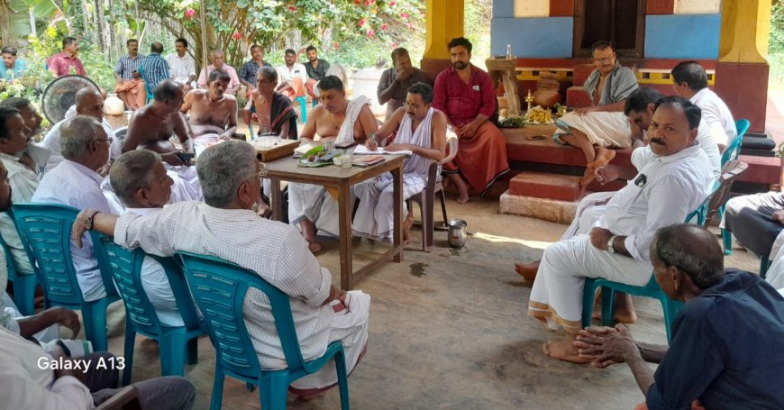 അഞ്ചാംവയൽ താനത്തിങ്കാൽ വയനാട്ട് കുലവൻ ദേവസ്ഥാനത്ത് താംബുല പ്രശ്‌ന ചിന്ത നടന്നു