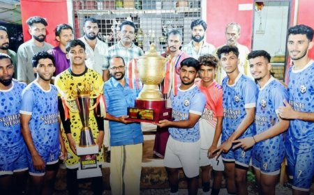 ബല്ല അഴീക്കോടൻ ഫുഡ്ബോൾ ടൂർണ്ണമെന്റ്; സുഭാഷ് മേക്കാട്ട് ജേതാക്കൾ