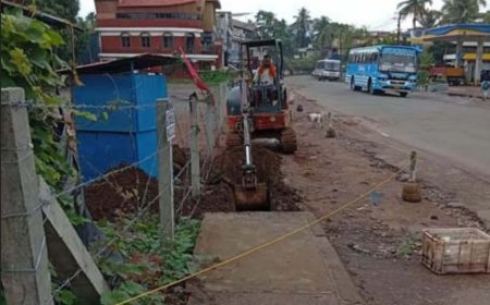 നീലേശ്വരം രാജാ റോഡിൽ ഓവുചാല്‍ പുനർനിർമ്മാണം തുടങ്ങി