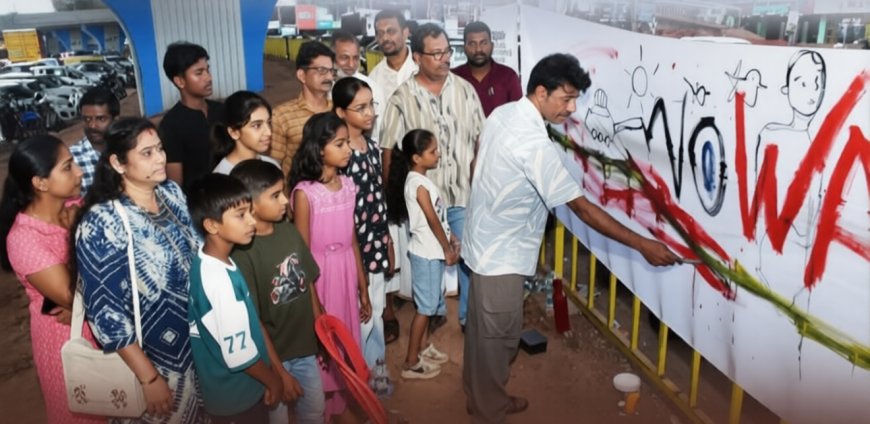 യുദ്ധവിരുദ്ധ ചിത്രരചനാ സദസ്സ് സംഘടിപ്പിച്ചു