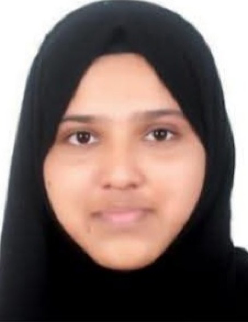 കണ്ണൂര്‍ സര്‍വകലാശാല ബി എ ഇംഗ്ലീഷില്‍ ഫാത്തിമ നാസിന് ഒന്നാം റാങ്ക്