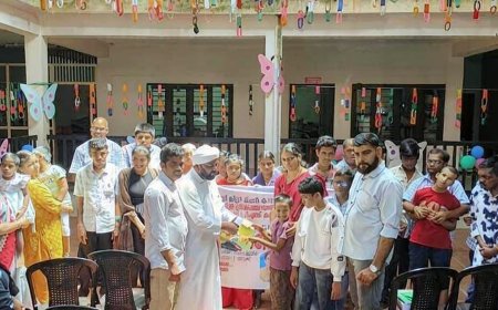 പ്രവേശനോത്സവത്തിന് തുണയായി എസ് വൈ എസ്; ബഡ്സ് സ്കൂൾ വിദ്യാർത്ഥികൾക്ക് നോട്ട്ബുക്കുകൾ വിതരണം ചെയ്തു