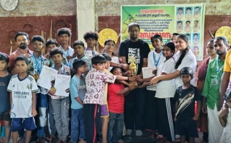 വിദ്യാര്‍ഥികളുടെ നേട്ടം ആഘോഷിച്ച് ആഞ്ജനേയ കായക്കുന്ന് കളരി സംഘം
