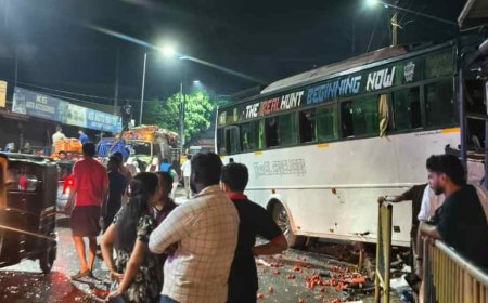 നെല്ലിപ്പറമ്പിൽ ടൂറിസ്റ്റ് ബസും പിക്കപ്പ് വാനും കൂട്ടിയിടിച്ച് അപകടം; നിരവധി പേർക്ക് പരിക്ക്