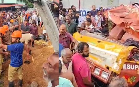 കൊട്ടാരക്കര നീലേശ്വരത്ത് ടിപ്പര്‍ ലോറി നിയന്ത്രണം നഷ്ടപ്പെട്ട് ബസ് സ്‌റ്റോപ്പിലേക്ക് പാഞ്ഞുകയറി; അപകടത്തിൽ മൂന്ന് വിദ്യാർത്ഥികൾക്ക് ദാരുണാന്ത്യം