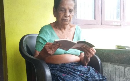 76-ാം വയസ്സിലും അക്ഷരങ്ങളെ ചേർത്തുപിടിച്ച് മുണ്ടോട്ടെ കല്യാണിയമ്മ