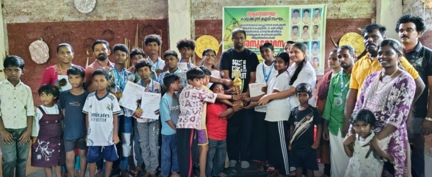 വിദ്യാര്‍ഥികളുടെ നേട്ടം ആഘോഷിച്ച് ആഞ്ജനേയ കായക്കുന്ന് കളരി സംഘം