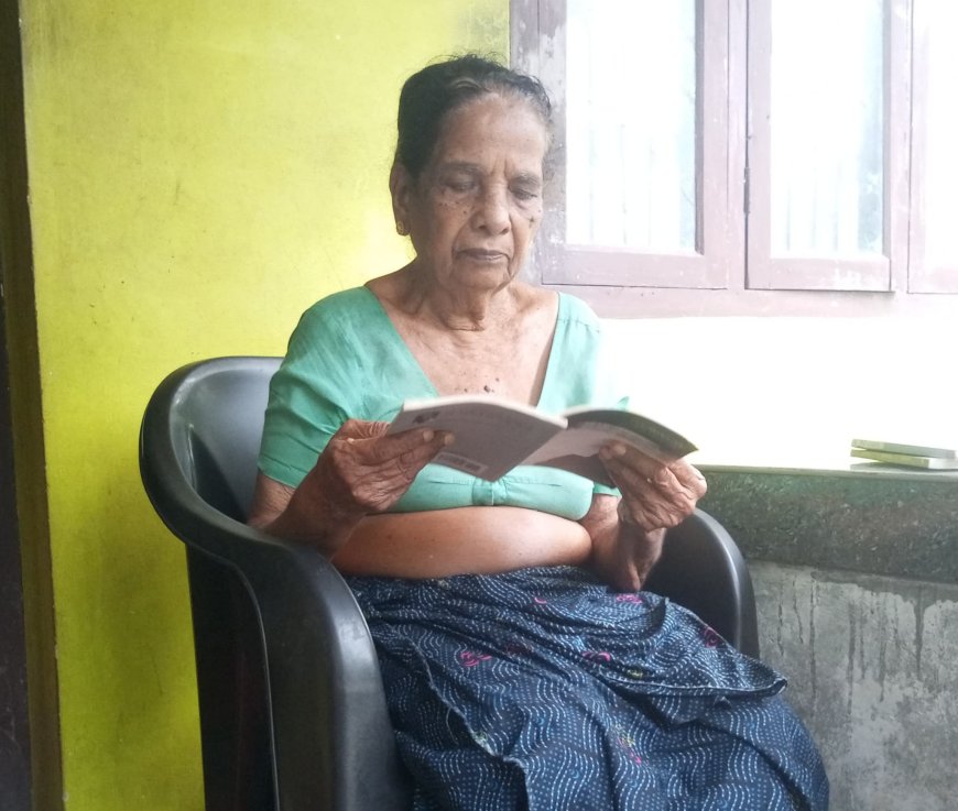 76-ാം വയസ്സിലും അക്ഷരങ്ങളെ ചേർത്തുപിടിച്ച് മുണ്ടോട്ടെ കല്യാണിയമ്മ
