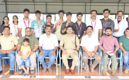 ജില്ലാ ഷൂട്ടിംഗ് ചാമ്പ്യൻഷിപ്പ്: വിജയികൾക്ക് മെഡലുകൾ വിതരണം ചെയ്ത് എസ്.പി.; അത്യാധുനിക ഷൂട്ടിംഗ് ആയുധങ്ങൾ റേഞ്ചിന് കൈമാറി