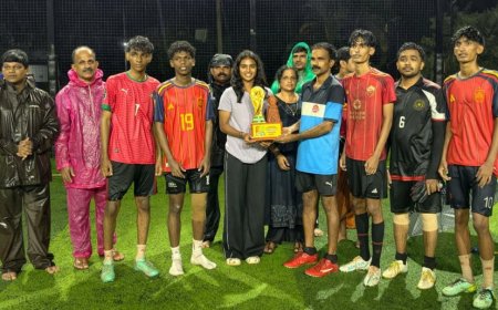 ഫിഫ വേൾഡ് കപ്പ് ആവേശത്തിൽ ബങ്കളത്ത് സൗഹൃദ ഫുട്ബോൾ മത്സരം സംഘടിപ്പിച്ചു