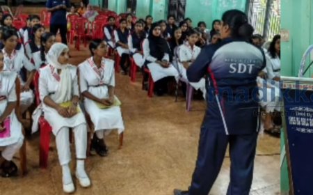 പെൺകുട്ടികൾക്കായി സ്വയം പ്രതിരോധ പരിശീലനം സംഘടിപ്പിച്ചു