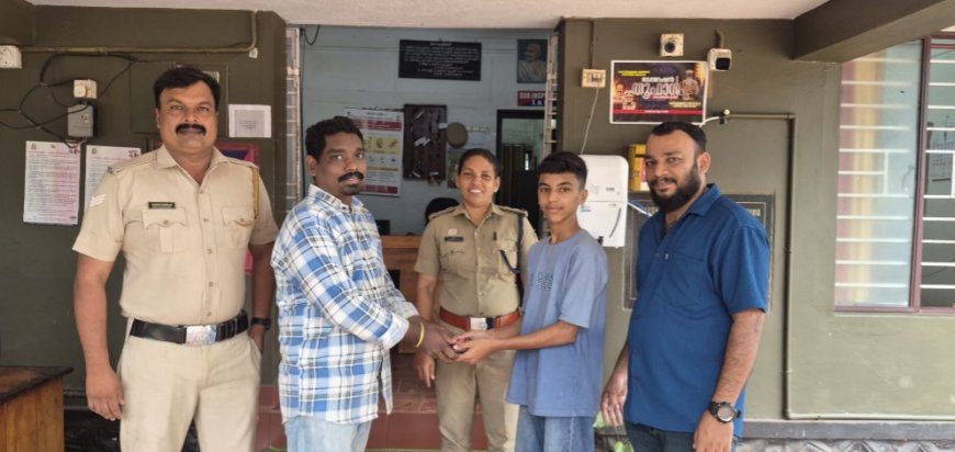 കളഞ്ഞുകിട്ടിയ പേഴ്സ് പോലീസിൽ ഏൽപ്പിച്ച് എട്ടാം ക്ലാസ് വിദ്യാർത്ഥി മാതൃകയായി