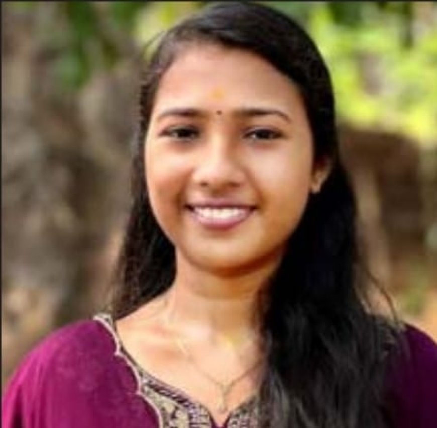 കേരള-കേന്ദ്ര സർവകലാശാല എം.എ ഹിന്ദി പരീക്ഷയിൽ മടിക്കൈ നീരളിയിലെ മഞ്ജിമയ്ക്ക് ഒന്നാം റാങ്ക്
