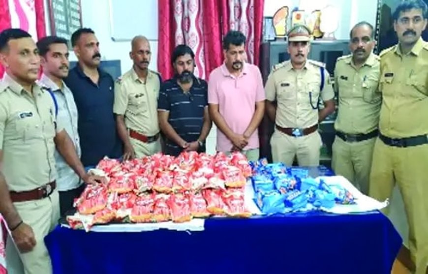 മലയോര മേഖലയിലേക്ക് കടത്തിയ 930 പാക്കറ്റ് നിരോധിത പുകയില ഉൽപ്പന്നങ്ങളുമായി ചെറുപുഴയിൽ രണ്ടുപേർ പിടിയിൽ