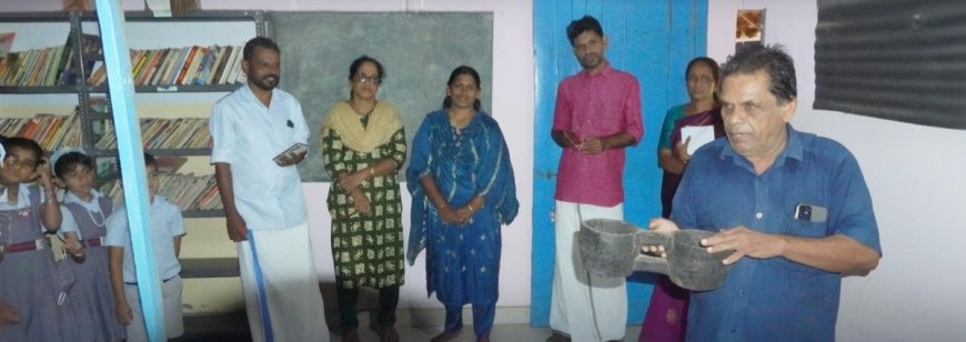 പുരാവസ്തു പ്രദര്‍ശനത്തിലൂടെ ചരിത്രപാഠം; മലപ്പച്ചേരി എല്‍.പി സ്‌കൂളില്‍ വേറിട്ട പരിപാടി