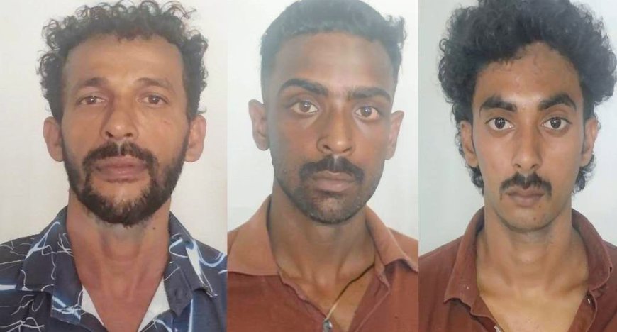 തൊഴിലാളിയെ തട്ടിക്കൊണ്ടുപോയി മൊബൈൽ കവർന്നു; മൂന്ന് പ്രതികൾ പിടിയിൽ