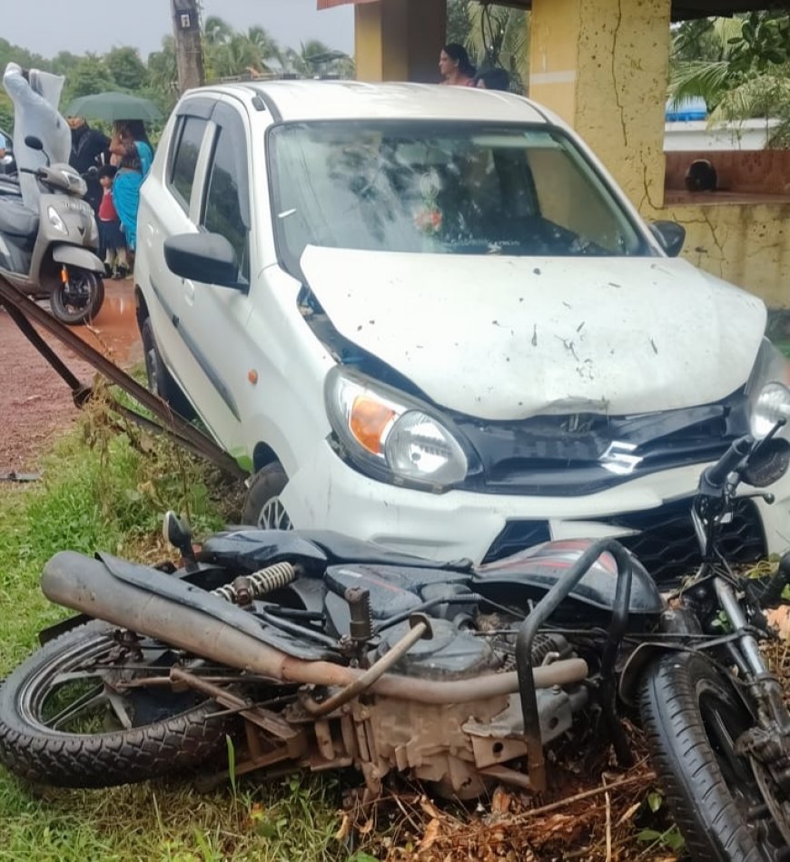 അമ്പലത്തറയിൽ നിയന്ത്രണം വിട്ട കാർ പാർക്ക് ചെയ്ത വാഹനങ്ങളിൽ ഇടിച്ചു; ദുരന്തം ഒഴിവായത് തലനാരിഴയ്ക്ക്
