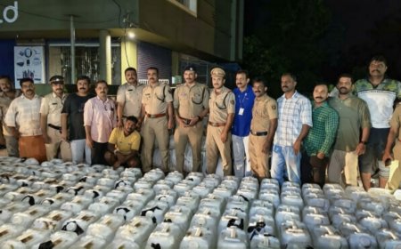 ലോറിയിൽ കടത്താൻ ശ്രമിച്ച 7,000 ലിറ്റർ സ്പിരിറ്റ് പിടികൂടി; ഒരാൾ അറസ്റ്റിൽ