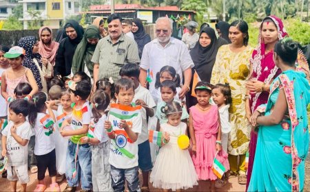 ആവിക്കര വടകരമുക്ക് അങ്കണവാടിയിൽ സ്വാതന്ത്ര്യദിനമാഘോഷിച്ചു
