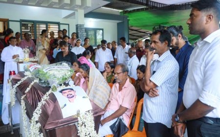 കാത്തിരിപ്പിനൊടുവിൽ അഖിലിന്റെ മൃതദേഹം വീട്ടിലെത്തി; കണ്ണീരിൽ കുതിർന്ന് നാട്