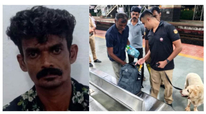 ട്രെയിനിൽ ബോംബ് വെച്ചതായി ഭീഷണി; ബങ്കളം സ്വദേശി പിടിയിൽ