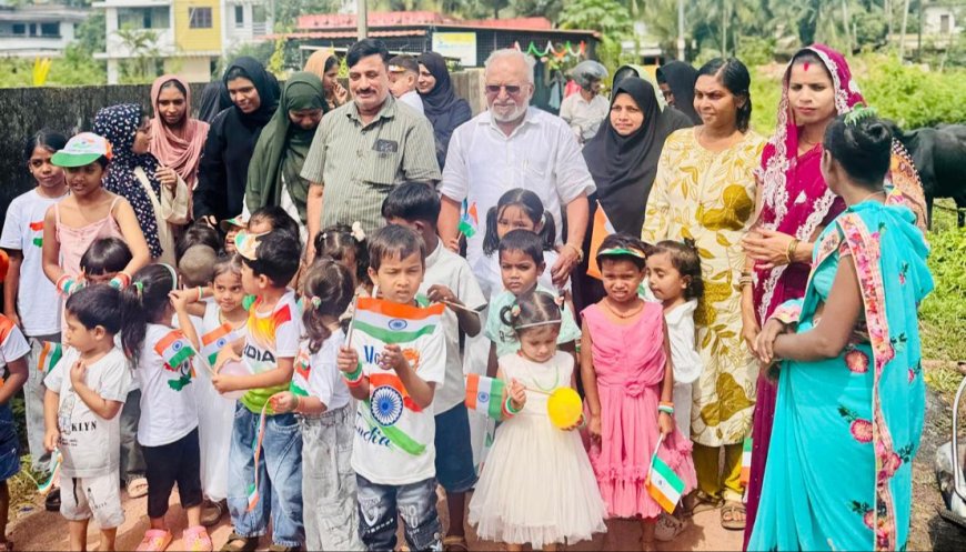 ആവിക്കര വടകരമുക്ക് അങ്കണവാടിയിൽ സ്വാതന്ത്ര്യദിനമാഘോഷിച്ചു