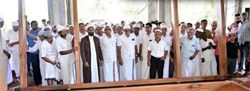 ബല്ലാ കടപ്പുറം ഖിള്ര്‍ ജുമാ മസ്ജിദിന്റെ കട്ടില വെക്കൽ കർമം നടന്നു