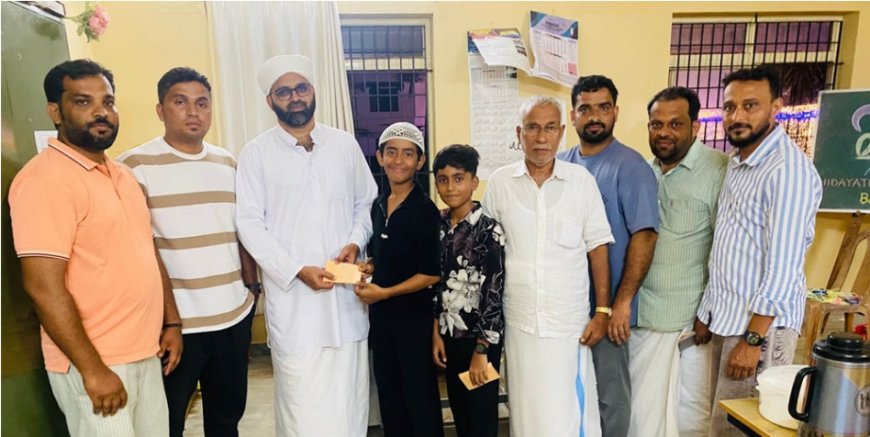 കളഞ്ഞുകിട്ടിയ സ്വർണവള ഉടമയ്ക്ക് തിരികെ നൽകി; മദ്രസ വിദ്യാർത്ഥികൾക്ക് ആദരവും പാരിതോഷികവും