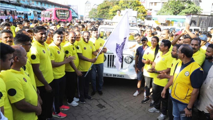 സ്പോർട്സിനൊപ്പം നിൽക്കൂ, ലഹരിയെ അകറ്റൂ; കാസർകോട് സംസ്ഥാനതല മാരത്തോണിനും ദീപശിഖാ പ്രയാണത്തിനും തുടക്കം