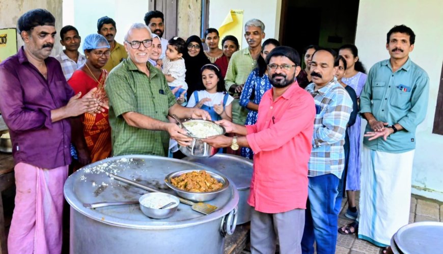 പിറന്നാൾ ദിനത്തിൽ പൂത്തക്കാൽ സ്കൂളിലെ മുഴുവൻ കുട്ടികൾക്കും ബിരിയാണി നൽകി കുടുംബം