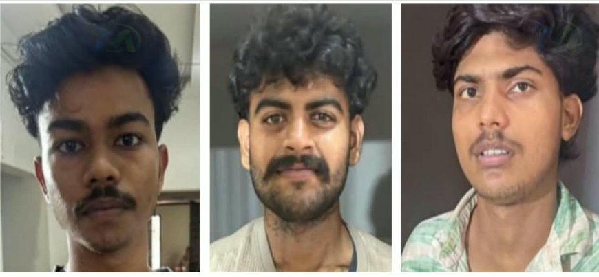 റെയിൽവേ സ്റ്റേഷനിൽ പാർക്ക് ചെയ്ത ബൈക്ക് മോഷ്ടിച്ചു; മൂന്ന് യുവാക്കൾ പിടിയിൽ