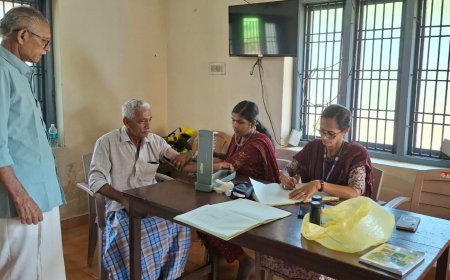 മടിക്കൈ പൊതുജന വായനശാലയിൽ വയോജന ദിനാചരണം; മെഡിക്കൽ ക്യാമ്പ് നടത്തി