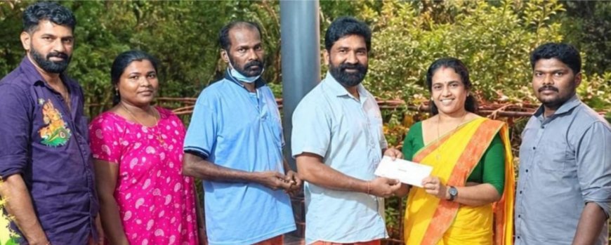 വൃക്ക മാറ്റിവെക്കൽ ശസ്ത്രക്രിയയ്ക്ക് 55,555 രൂപ നൽകി കാരാക്കോട് പുലരി ക്ലബ്ബ്