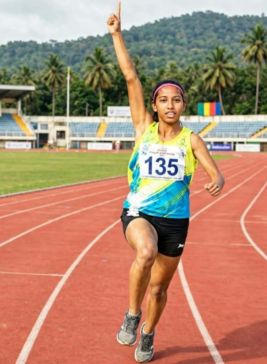 ട്രാക്കിൽ ജിൽഷയുടെ സ്വർണക്കുതിപ്പ്; ഇരട്ട മെഡൽ തിളക്കത്തിൽ പാണത്തൂർ